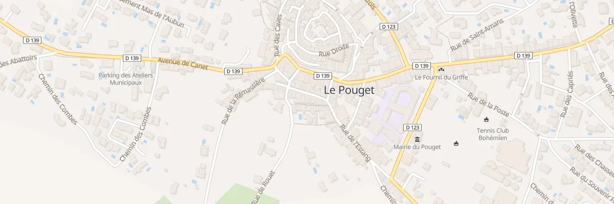 Plan du 6 Rue du Château d’Eau au Pouget