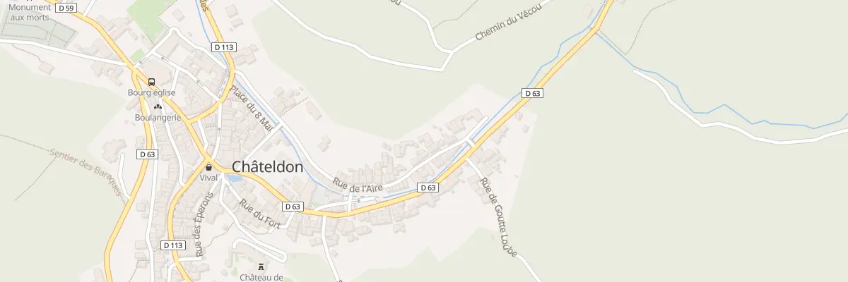 Plan du 47 Rue de l’Aire à Châteldon