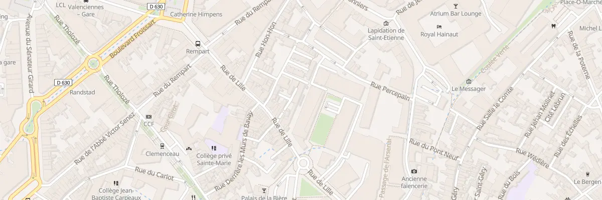 Plan du 10 Passage des Cordeliers à Valenciennes