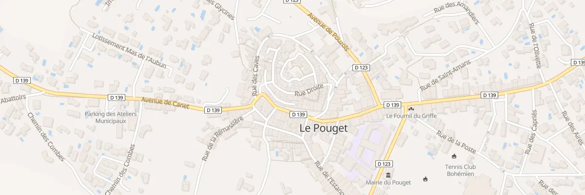 Plan du 19 Rue Droite au Pouget