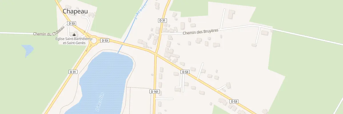 Plan du 1 Rte de Vaumas à Chapeau