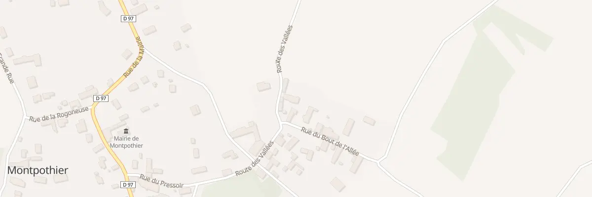 Plan du 320 Rte des Vallées à Montpothier
