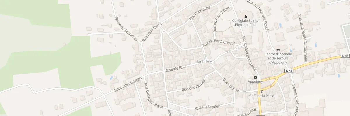 Plan du 40 Grande Rue à Appoigny