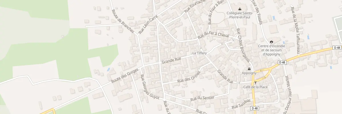 Plan du 44 Grande Rue à Appoigny