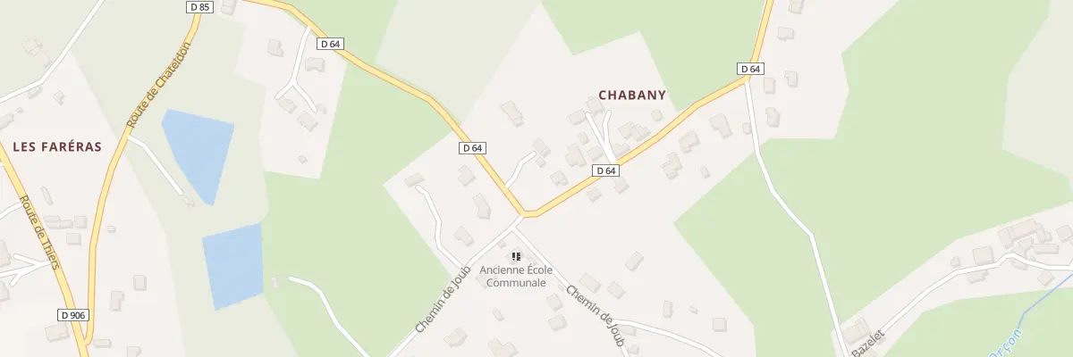 Plan du 5903 Chabany à Paslières