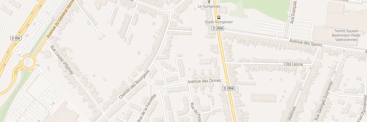 Plan du 20 Av des Ormes à Valenciennes