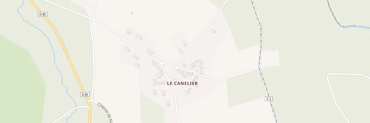 Plan du 5933 Le Canelier à Paslières