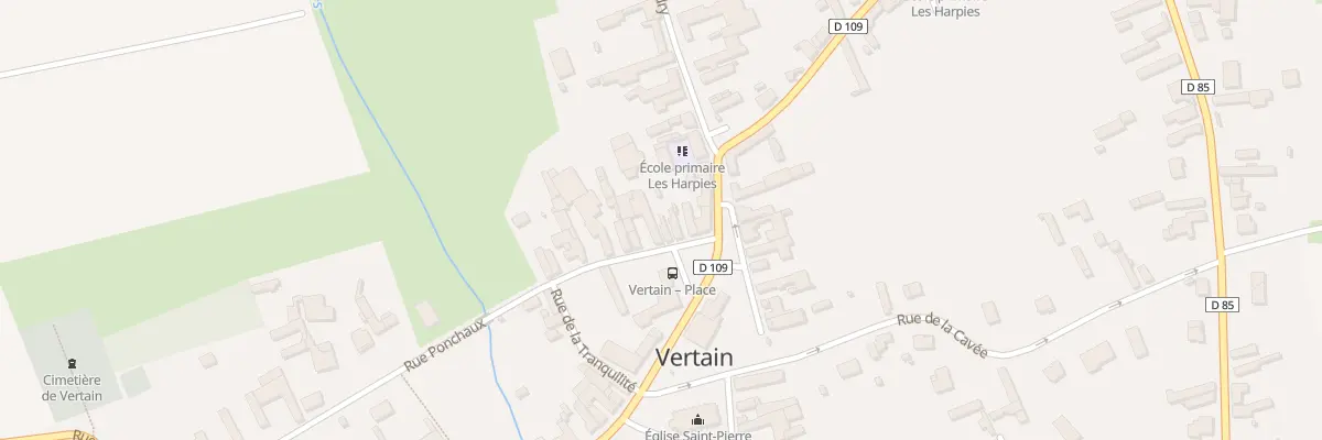 Plan du 34 Rue Ponchaux à Vertain