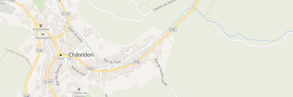 Plan du 28 Rue de l’Aire à Châteldon