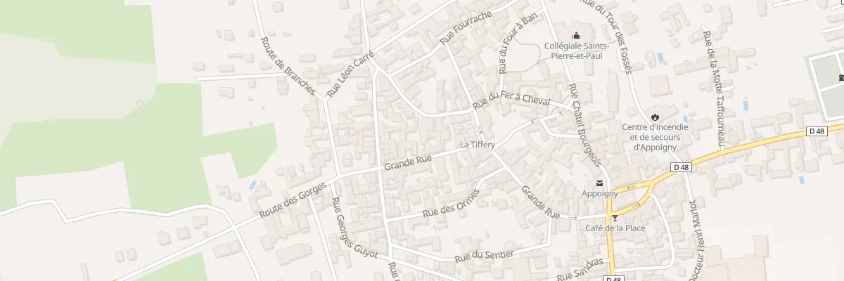 Plan du 38 Grande Rue à Appoigny