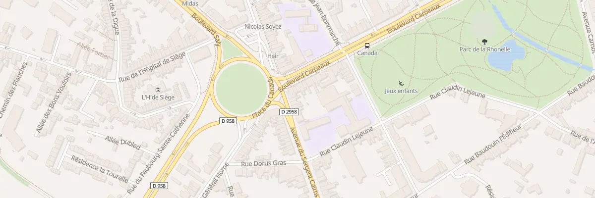 Plan du 3 Av du Sergent Cairns à Valenciennes