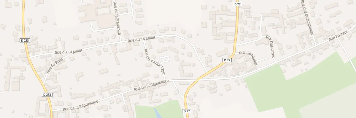Plan du 2 Pl de l’Egalité à Migennes