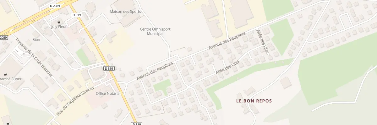 Plan du 30 Av des Peupliers à Thiers
