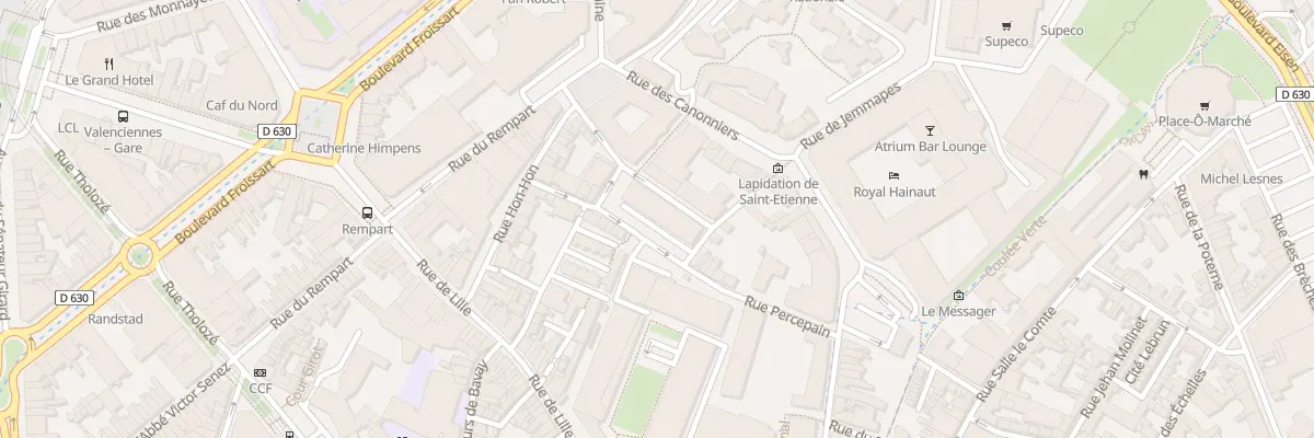 Plan du 18B Rue Percepain à Valenciennes