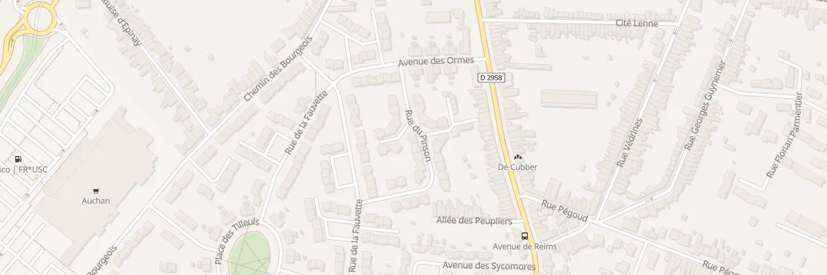 Plan du 16 Rue du Pinson à Valenciennes
