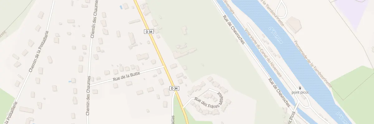 Plan du 47 Rue du Crot Pinçon à Clamecy