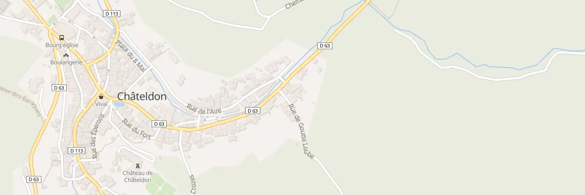 Plan du 7 Rue de Goutte Loube à Châteldon