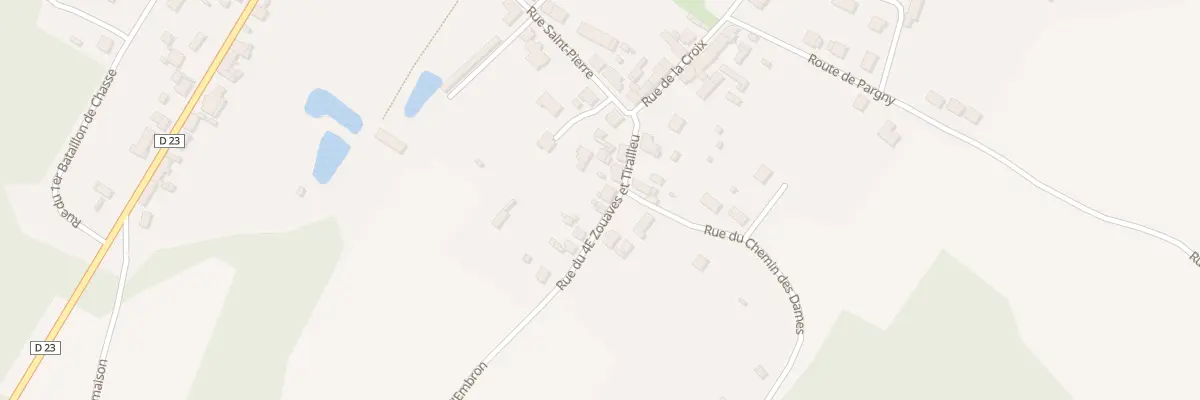 Plan du 6 Rue du 4e Zouaves et Tirailleu à Chavignon