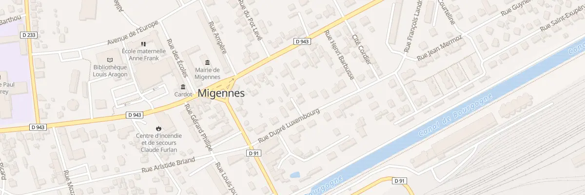 Plan du 6 Rue Dupré Luxembourg à Migennes