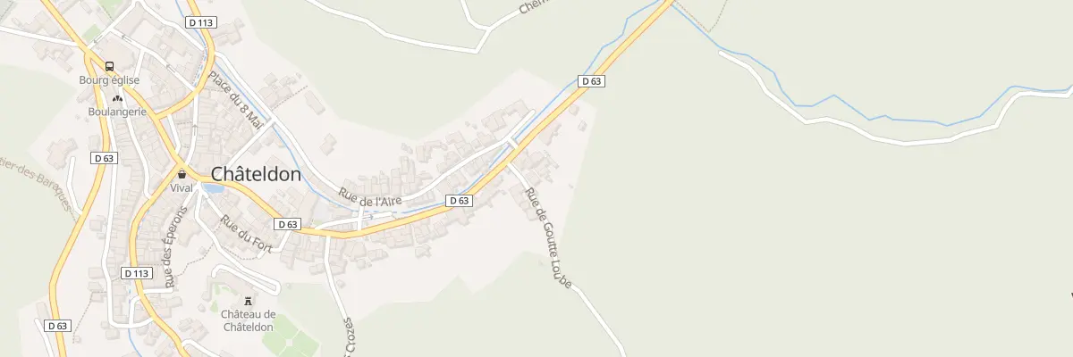Plan du 9 Rue de Goutte Loube à Châteldon