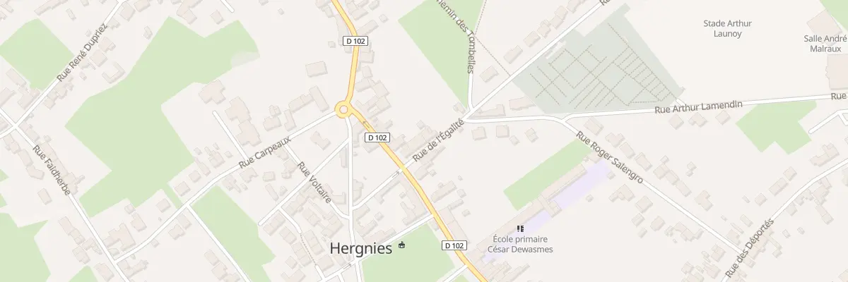 Plan du 2 Rue Louis Hellin à Hergnies