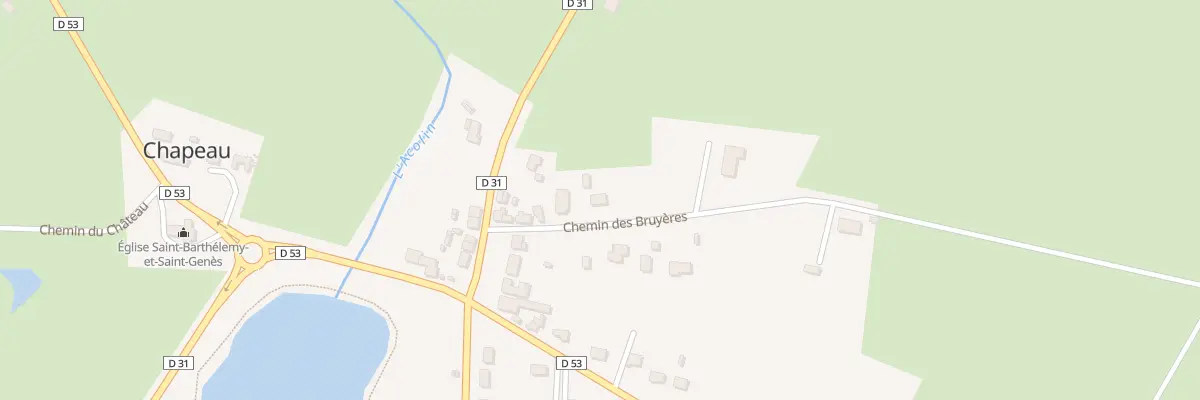 Plan du 3 Chem des Bruyères à Chapeau