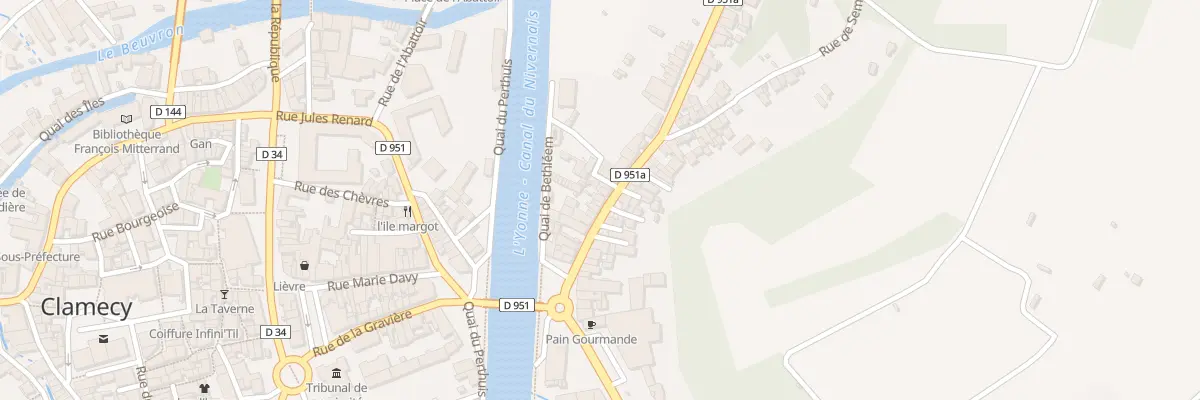 Plan du 17 Rue du Fbg de Bethleem à Clamecy