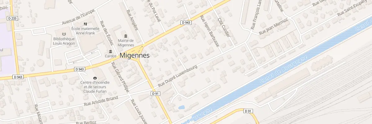 Plan du 4 Rue Dupré Luxembourg à Migennes