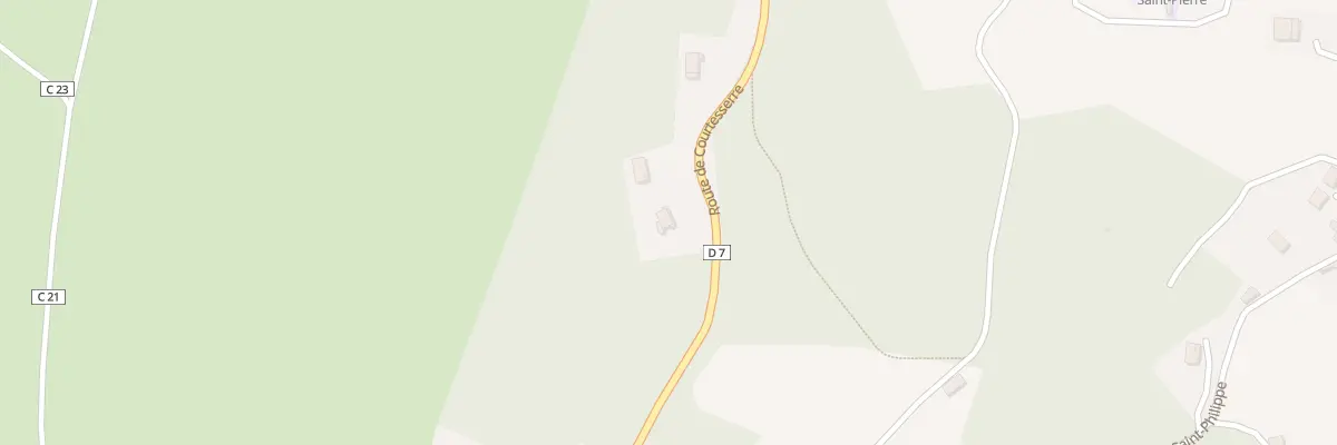 Plan du 46 Rte de Courtesserre à Courpière