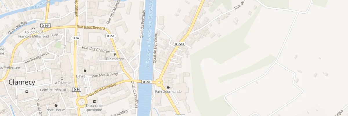 Plan du 8 Rue du Fbg de Bethleem à Clamecy