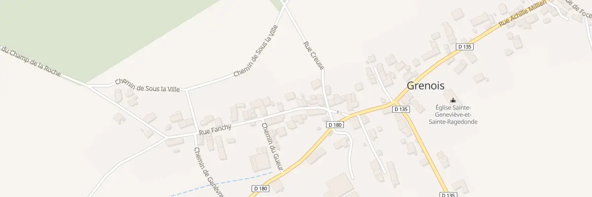 Plan du 59 Le Bourg à Grenois