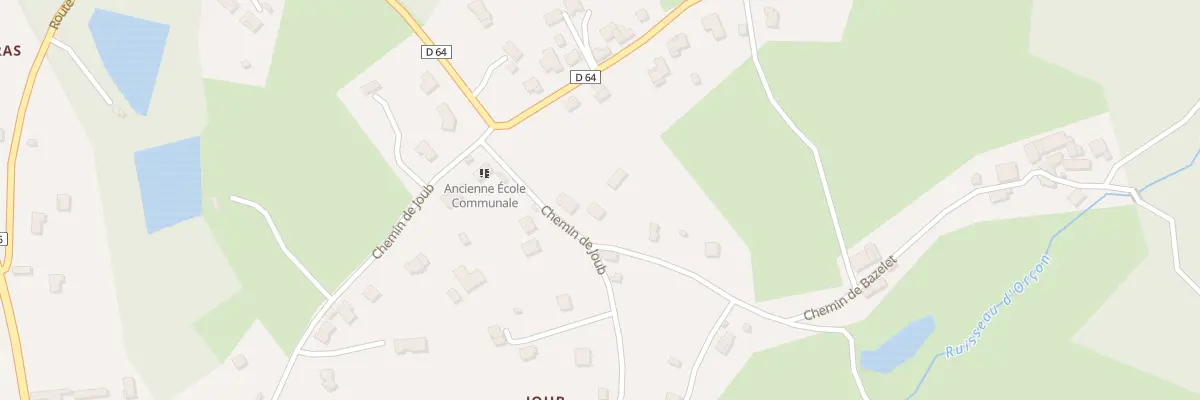 Plan du 47 Che de Joub à Paslières