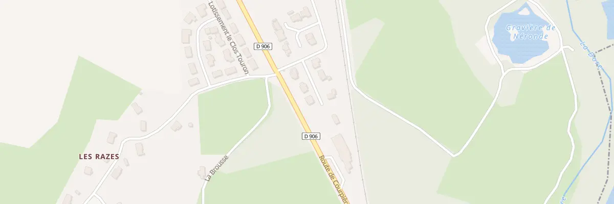 Plan du 4 Lot de la Prade à Néronde-sur-Dore