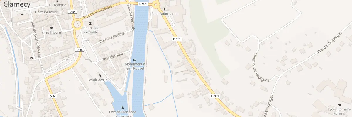 Plan du 12 Rte d’Armes à Clamecy