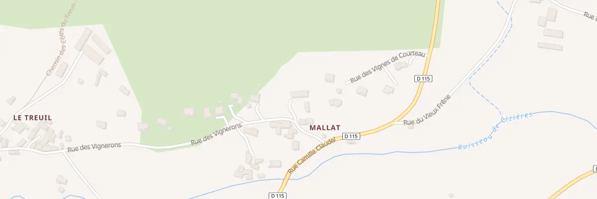 Plan du 5065 Mallat à Mazeyrat-d’Allier