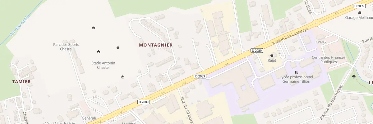Plan du 87 Av Léo Lagrange à Thiers