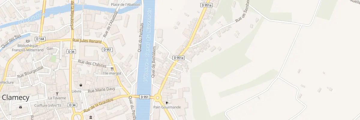 Plan du 16 Rue du Faubourg de Bethléem à Clamecy