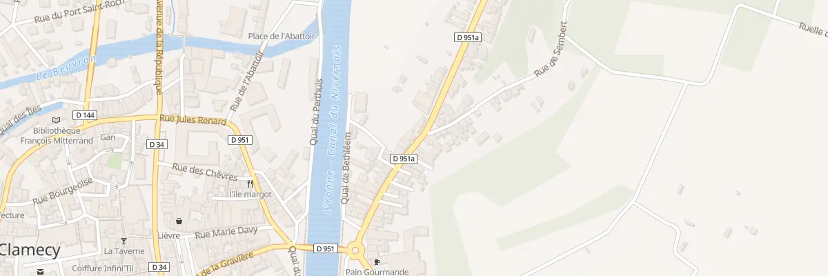Plan du 37 Rue du Fbg de Bethleem à Clamecy