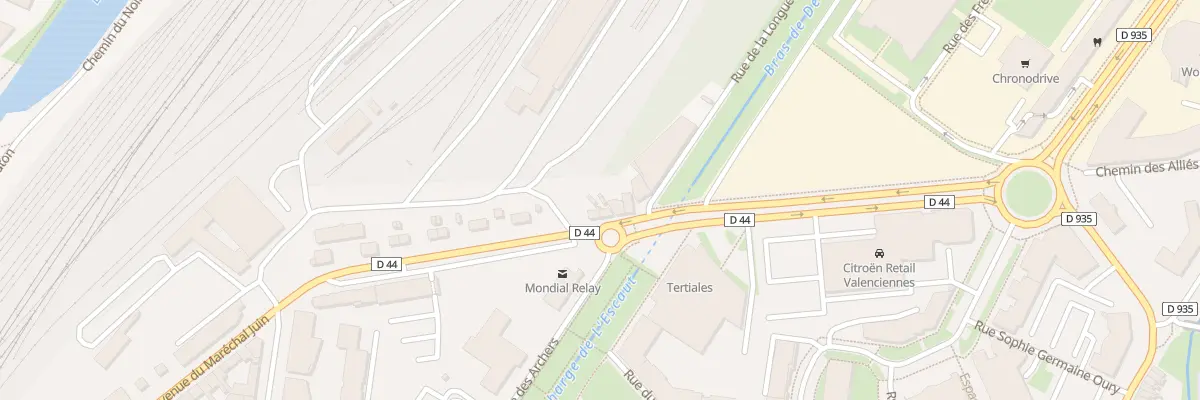Plan du 23 Boulevard des Allies à Valenciennes