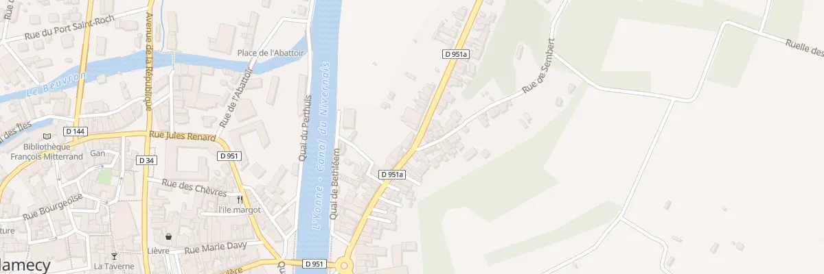 Plan du 45 Rue du Faubourg de Bethléem à Clamecy