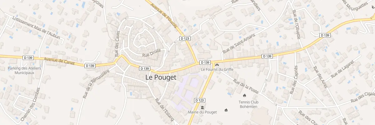 Plan du 2 Grand Rue Sainte Catherine au Pouget