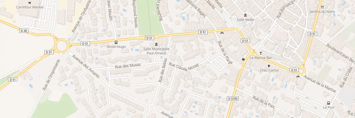 Plan du 3 Rue Claude Monet à Marseillan