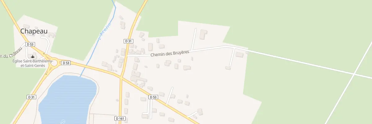 Plan du 8 Chem des Bruyères à Chapeau