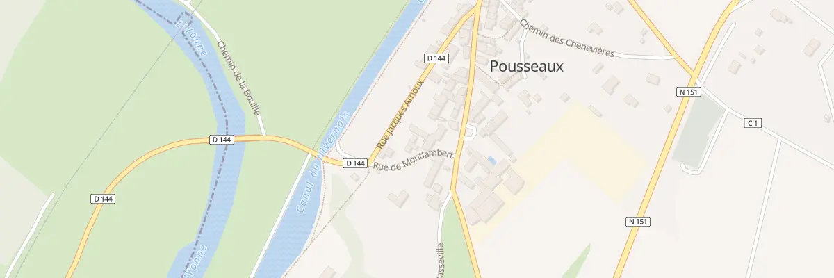 Plan du 43 Le Bourg à Pousseaux