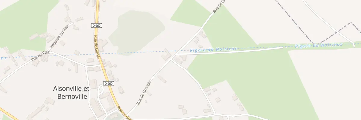 Plan du 6 Rue de Grougis à Aisonville-et-Bernoville