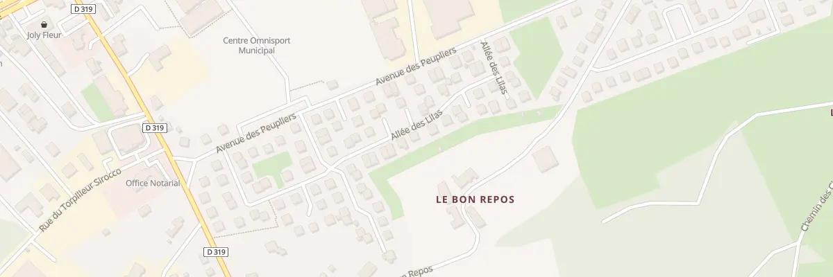 Plan du 30 All des Lilas à Thiers