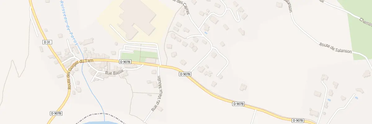 Plan du 2 Rte des Gorges du Tarn à Ispagnac