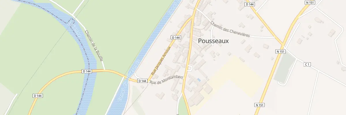 Plan du 40 Le Bourg à Pousseaux
