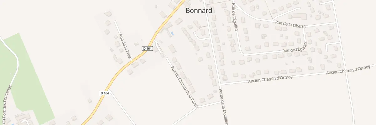 Plan du 20 Rue du Champ de la Porte à Bonnard