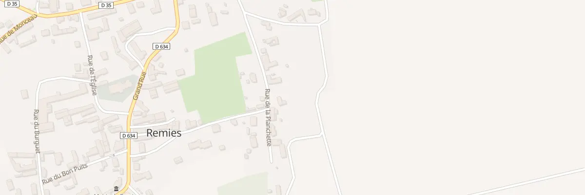 Plan du 13 Rue de la Planchette à Remies